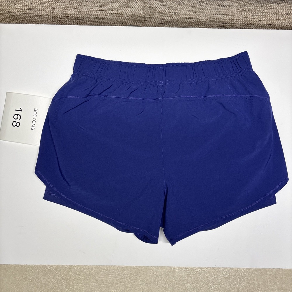 Layer 8 Womens Athletic Running Shorts Navy Blue Size Large Quick-Dry 3in Inseam - Picture 3 of 7